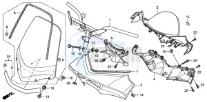 FES150 125 PANTHEON drawing HANDLE PIPE/HANDLE COVER (FES1253-5)(FES1503-5)