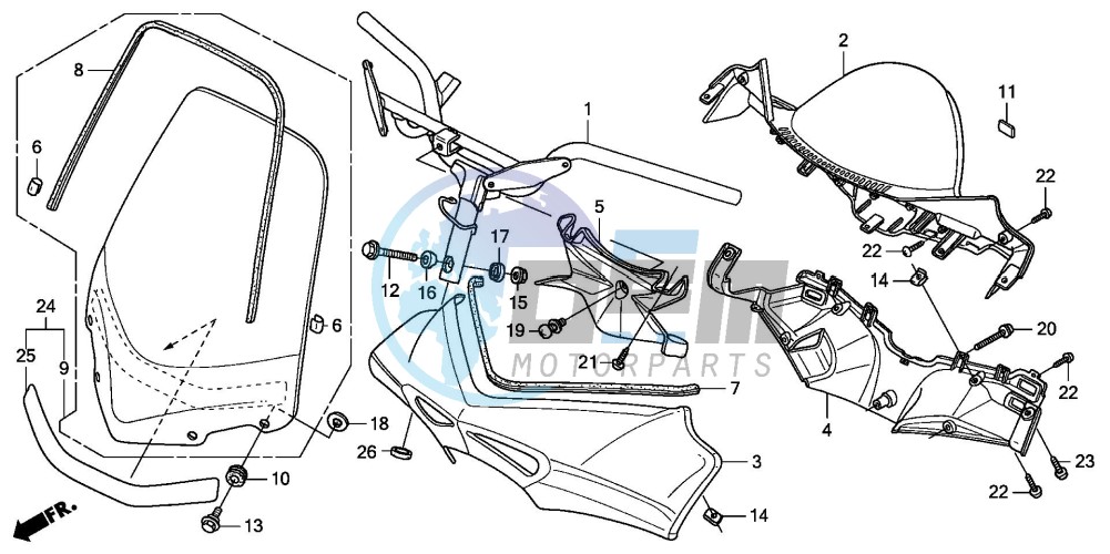 HANDLE PIPE/HANDLE COVER (FES1253-5)(FES1503-5)