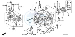 CRF150R9 Australia - (U) drawing CYLINDER HEAD