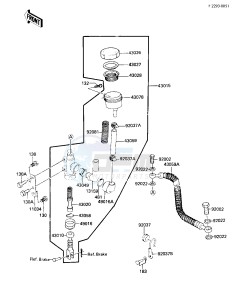 KXT 250 A [TECATE] (A2) [TECATE] drawing REAR MASTER CYLINDER -- 85 A2- -