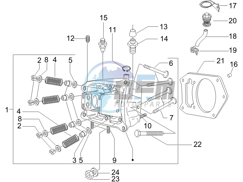 Cilinder head unit - Valve