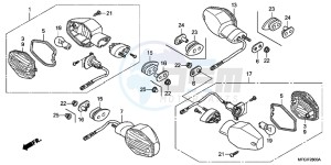 CB600FC drawing WINKER