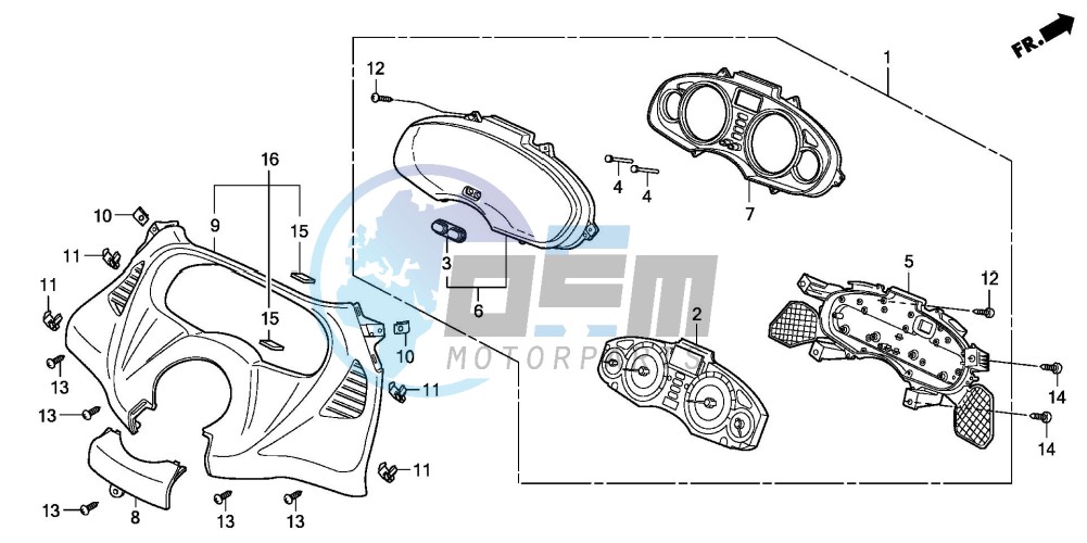 SPEEDOMETER (FES1257/A7)(FES1507/A7)