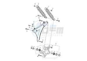 YP MAJESTY 150 drawing REAR SHOCK ABSORBER MY02