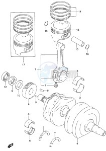 GS500 (P19) drawing CRANKSHAFT