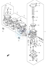 GSF600 (E2) Bandit drawing CARBURETOR (MODEL K4)