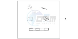 XL700VA9 Europe Direct - (ED / ABS SPC) drawing U-LOCK ATT.