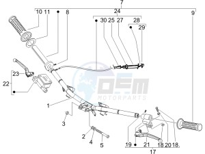 LX 50 4T NL drawing Handlebars - Master cil