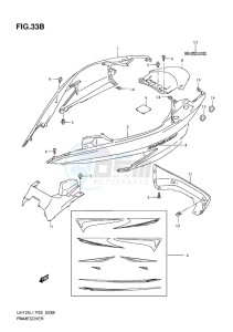 UH125 BURGMAN EU drawing FRAME COVER (MODEL RACING P19)