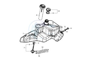 Fly 2T 50 drawing Fuel Tank