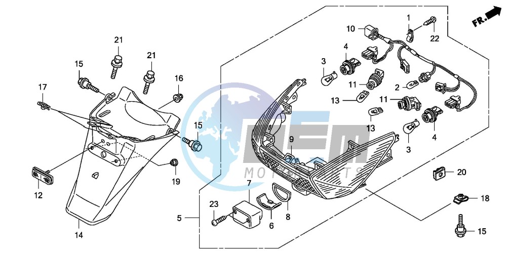 TAILLIGHT/REAR FENDER