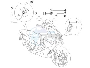 Runner 50 Pure Jet SC drawing Remote control switches - Battery - Horn