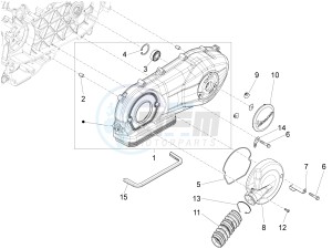 S 125 4T 3V E3 ie Taiwan drawing Crankcase cover and cooling