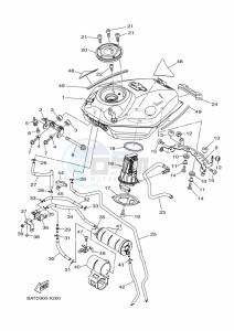 MT-07 MTN690-U (BHH5) drawing FUEL TANK