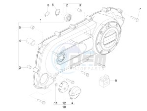 LX 50 2T drawing Crankcase cover and cooling