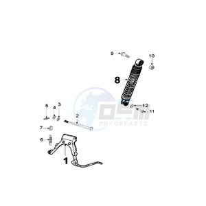 LUDIX 10 RL TREND drawing REAR SHOCK AND STAND