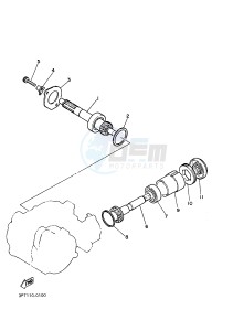 PW50 (2SAE) drawing TRANSMISSION