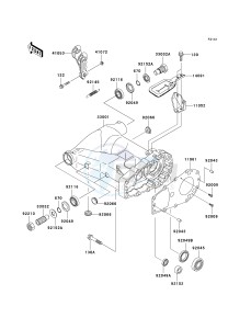 KSV 700 C [KFX700] (C6F) C6F drawing SWINGARM