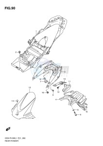 GSX-R1000 (E21) drawing REAR FENDER (GSX-R1000L1 E21)