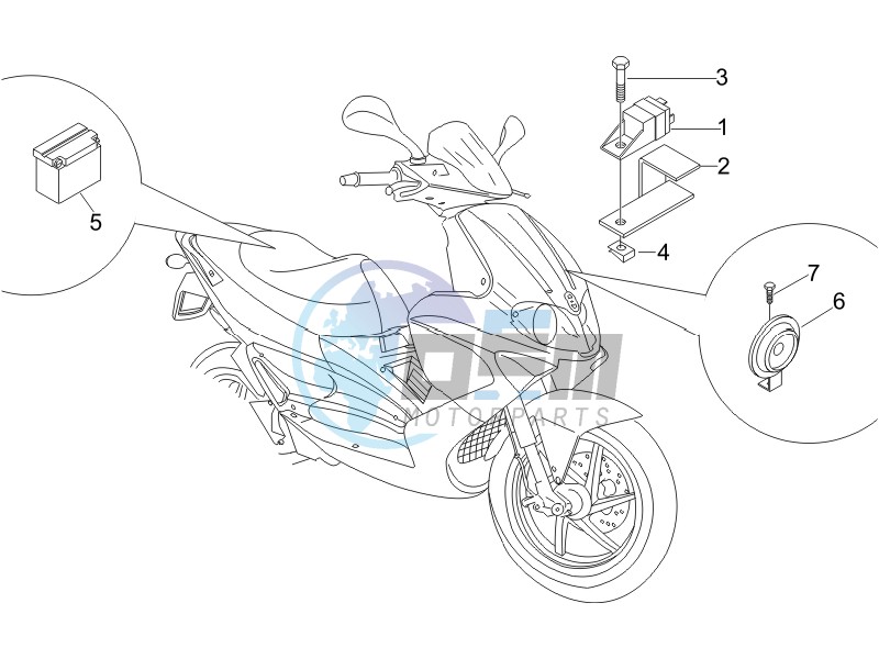 Remote control switches - Battery - Horn