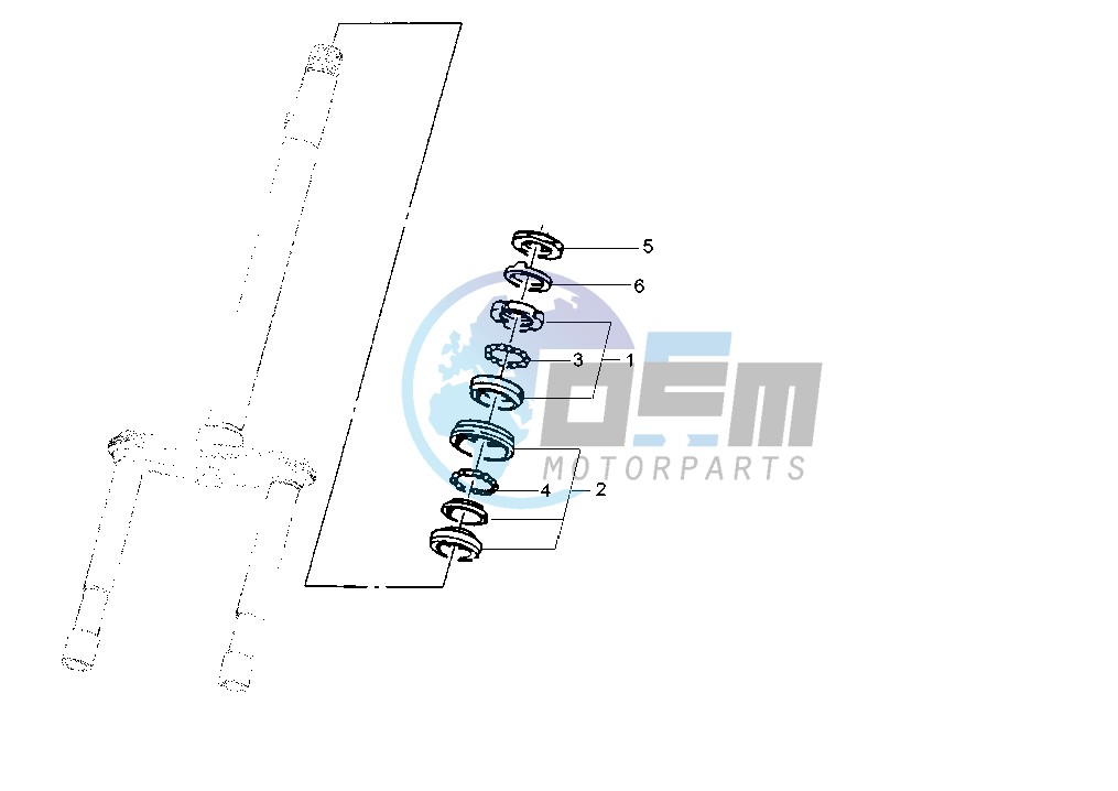 Steering bearing ball tracks