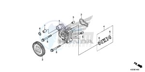 CBR250RAF CBR250RA Europe Direct - (ED) drawing OIL PUMP