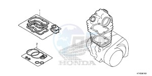 CBR125RF CBR125R 2ED - (2ED) drawing GASKET KIT A