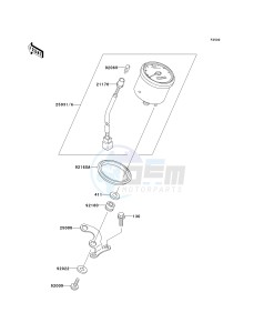 KVF 300 A [PRAIRIE 300 4X4] (A1-A4) [PRAIRIE 300 4X4] drawing METER-- S- -