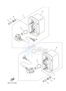 YXM700E YXM700PHE VIKING EPS HUNTER (1XPB) drawing TAILLIGHT