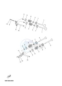 YPR125R XMAX 125 EVOLIS 125 (2DM3 2DM3) drawing VALVE