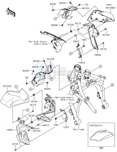 Z650 ER650HJF XX (EU ME A(FRICA) drawing Shroud