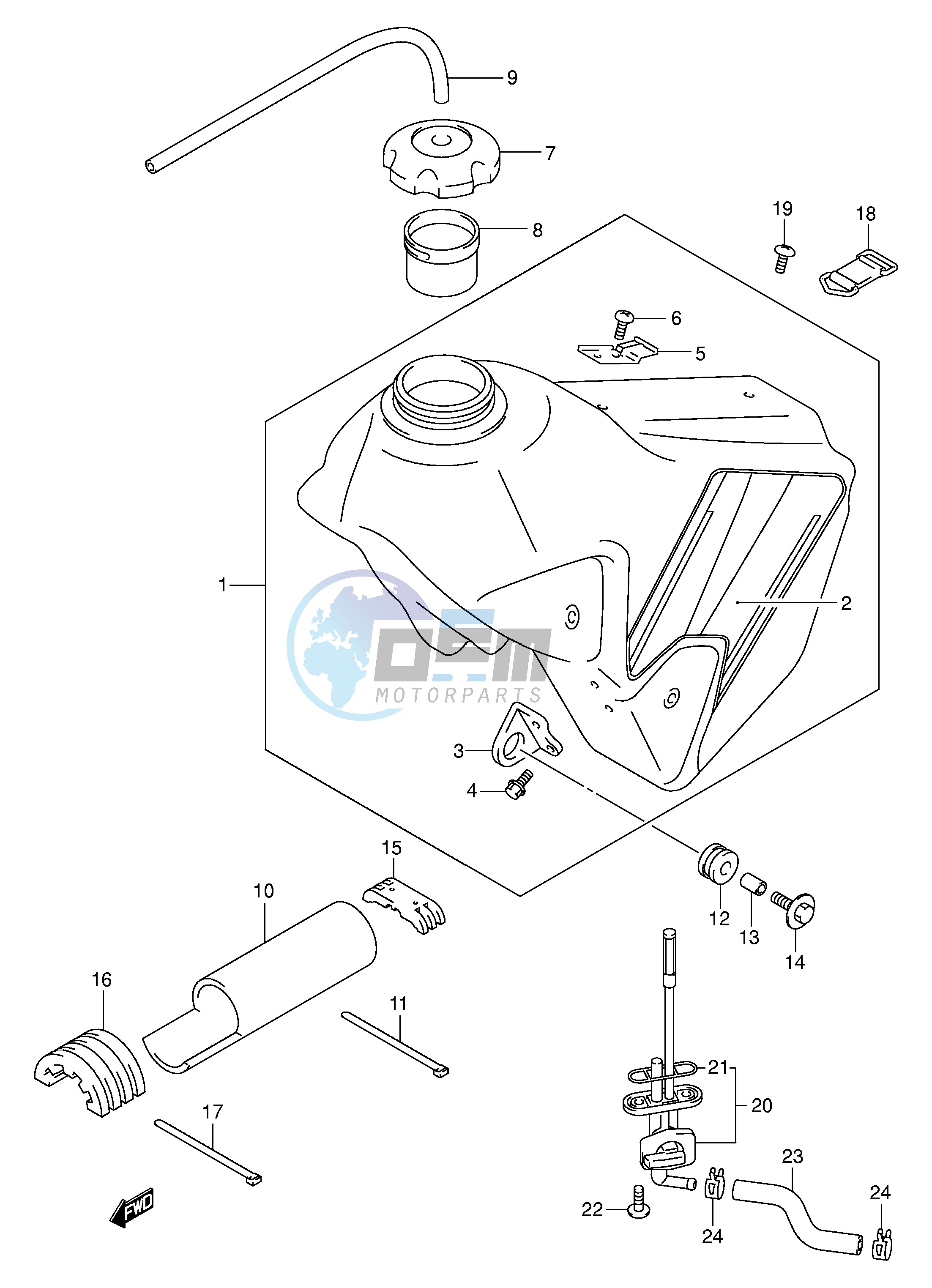 FUEL TANK (MODEL K2)