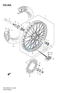 RM-Z450 (E19) drawing FRONT WHEEL (RM-Z450L1)