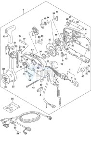 DF 30A drawing Remote Control Tiller Handle w/Power Tilt