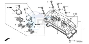 CBF1000SA UK - (E / ABS MKH) drawing CYLINDER HEAD COVER