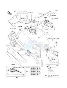 VN 1500 P [VULCAN 1500 MEAN STREAK] (P1-P2) [VULCAN 1500 MEAN STREAK] drawing FUEL TANK -- VN1500-P1- -