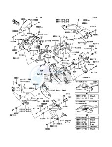 VERSYS KLE650CEF XX (EU ME A(FRICA) drawing Cowling