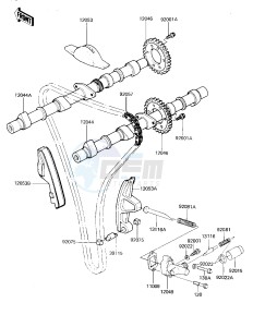 KZ 650 H[CSR] (H1-H2) [CSR] drawing CAMSHAFT_CHAIN_TENSIONER -- 81-82 H1_H2- -