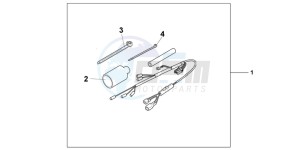 CB1000RAB drawing GRIP HEATER ATT