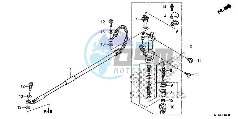 REAR BRAKE MASTER CYLINDER