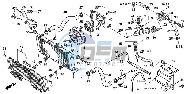 RADIATOR (CB1300A/CB1300S A)