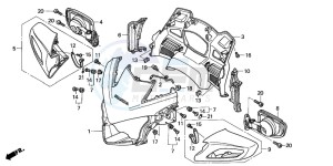 ST1300A drawing UPPER COWL