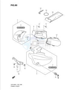 VLR1800 drawing FRAME COVER (VLR1800TL1 E19)