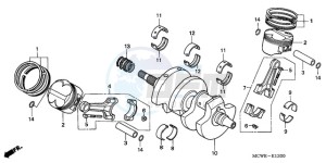 VFR800A9 Ireland - (EK / ABS MME) drawing CRANKSHAFT/PISTON