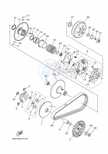 GPD155-A NMAX 150 (BBD1) drawing REAR WHEEL