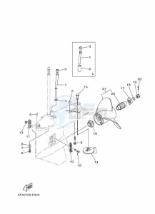 F175AETX drawing PROPELLER-HOUSING-AND-TRANSMISSION-2