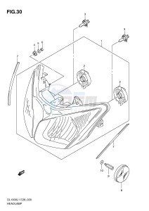 DL1000 (E28) V-Strom drawing HEADLAMP