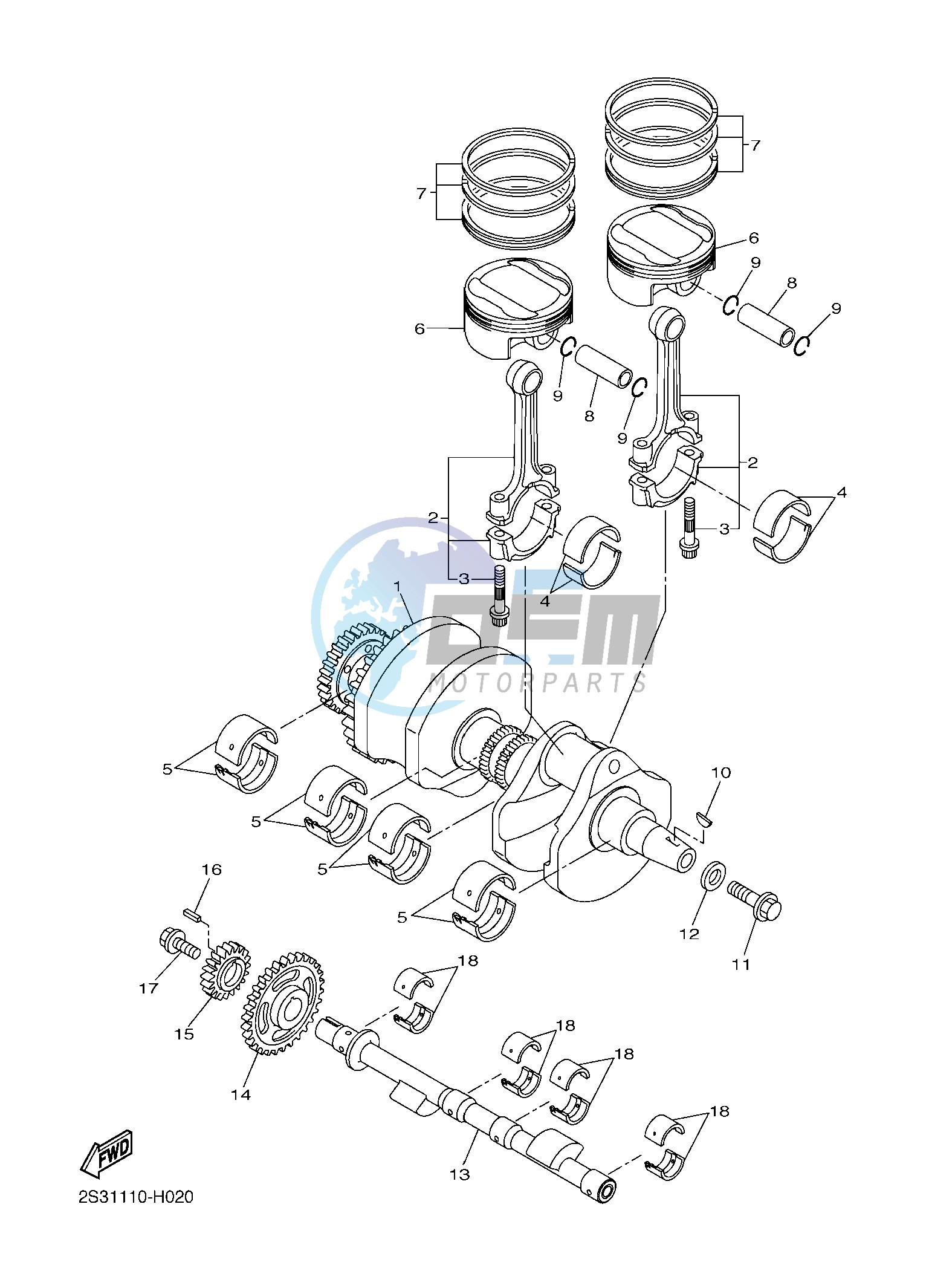 CRANKSHAFT & PISTON