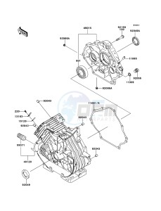 MULE_600 KAF400BCF EU drawing Crankcase