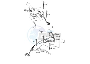 XT E 600 drawing HANDLE SWITCH -LEVER